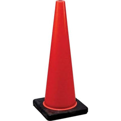 NMC - 18" High, Orange Traffic Cone - 10-1/2" Base Width, Rubber - Caliber Tooling