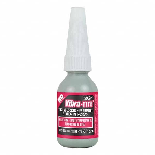 Vibra-Tite - 10 mL Bottle, Red, High Temp/High Strength Threadlocker - Caliber Tooling