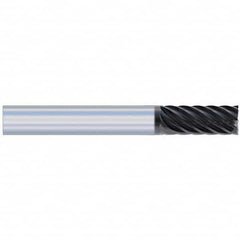 Accupro - 1/2", 1-1/4" LOC, 1/2" Shank Diam, 3" OAL, 8 Flute, Solid Carbide Square End Mill - Caliber Tooling