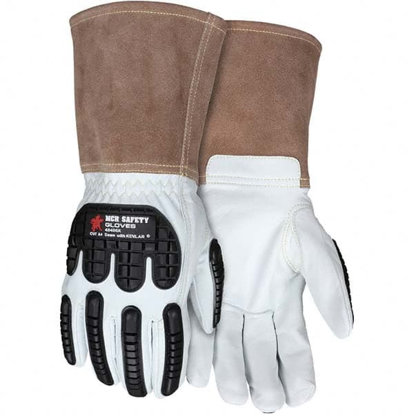 MCR Safety - Size M Kevlar Lined Goatskin Welding Glove - Caliber Tooling