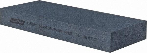 Norton - 5" Long x 2" Wide x 5/8" Thick, Silicon Carbide Sharpening Stone - Rectangle, Fine Grade - Caliber Tooling