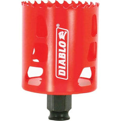 Freud - 2-3/8" Diam, 2-3/8" Cutting Depth, Hole Saw - Bi-Metal Saw, Toothed Edge - Caliber Tooling