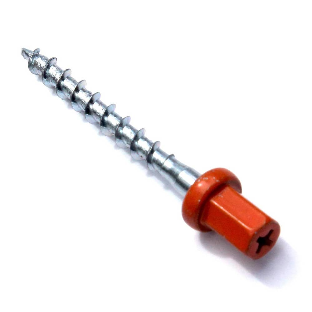 Hex Drive, Concrete & Masonry Fastener C-1022 Carbon Steel, Zinc Plated Finish,