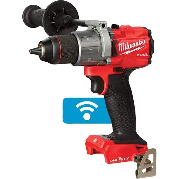 Milwaukee Tool - 18 Volt 1/2" Keyless Chuck Cordless Hammer Drill - 0 to 32,000 BPM, 0 to 2,000 RPM, Reversible - Caliber Tooling