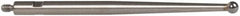 TESA Brown & Sharpe - 2mm Ball Diam, Carbide, Ball Test Indicator Contact Point - 1-7/16" Contact Point Length, Use with Brown & Sharpe BesTest 599 Series - Caliber Tooling