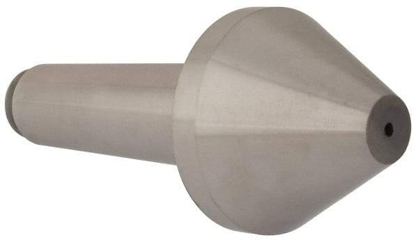 Riten - 3-1/2" Head Diam, Hardened Tool Steel Bull Nose Point Solid Dead Center - 5MT Morse Taper, 3-1/2" Point Diam, 2.155" Point Length - Caliber Tooling