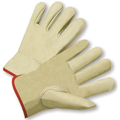 Select Grain Cowhide Leather Drivers Gloves Medium - Caliber Tooling