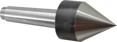 Riten - MT4 Taper Shank, Live Center - 2-1/2" Point Diam, 3-7/16" Point Len, 260 Lb Max Workpc, Pipe Nose Point - Caliber Tooling