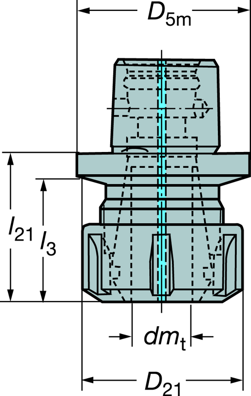 C53911432045 CAPTO ADAPTER - Caliber Tooling