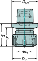 C43911420035 CAPTO ADAPTER - Caliber Tooling