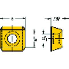 SDKX 15 06 08 Grade H13A Milling Insert - Caliber Tooling