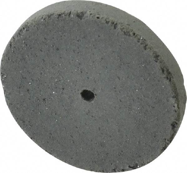 Cratex - 1" Diam x 1/16" Hole x 1/8" Thick, Surface Grinding Wheel - Silicon Carbide, Coarse Grade, 25,000 Max RPM, Rubber Bond, No Recess - Caliber Tooling