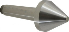 Riten - 2-3/4" Head Diam, Hardened Tool Steel Bull Nose Point Solid Dead Center - 4MT Morse Taper, 2-3/4" Point Diam, 1.939" Point Length - Caliber Tooling