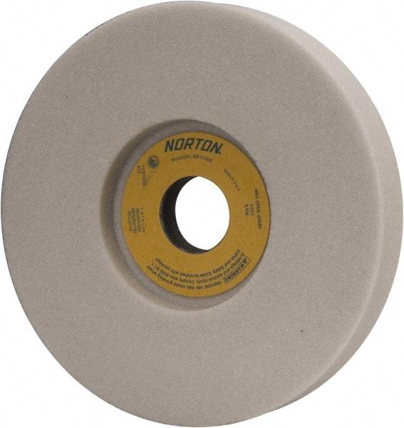 Norton - 7" Diam x 1-1/4" Hole x 1" Thick, K Hardness, 46 Grit Surface Grinding Wheel - Aluminum Oxide, Type 5, Coarse Grade, 3,600 Max RPM, Vitrified Bond, One-Side Recess - Caliber Tooling