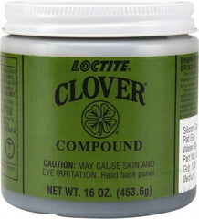 Loctite - 1 Lb Water Soluble Compound - Compound Grade Very Fine, 180 Grit, Black & Gray, Use on General Purpose - Caliber Tooling