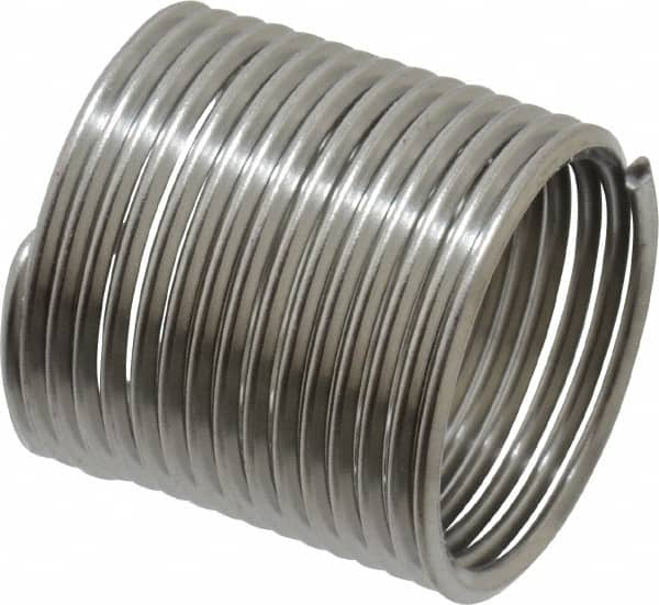 Recoil - 3/4-16 UNF, 1-1/8" OAL, Free Running Helical Insert - 15-1/8 Free Coils, Tanged, Stainless Steel, 1-1/2D Insert Length - Caliber Tooling