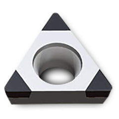 Turning Insert:  TPGW331LS3 TB670,  Cubic Boron Nitride Uncoated Finish,  Neutral,  0.1100″ Long,  3/8″ Inscribed Circle,  0.0160″ Corner Radius,  60.0 &deg N/A Triangle,  Series  TPGW