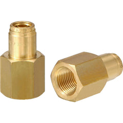 Metal Push-To-Connect Tube Fittings; Fitting Type: CONN; Connection Type: Push-to-Connect x FNPT; Material: Brass; Thread Size: 1/4″; Tube Outside Diameter: 1/2; Fitting Shape: Straight; Maximum Working Pressure (Psi - 3 Decimals): 250.000; Overall Length