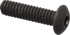 Value Collection - #5-40 UNC Hex Socket Drive, Button Screw - Alloy Steel, Black Oxide Finish, Fully Threaded, 1/2" Length Under Head - Caliber Tooling