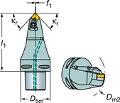 C6-DCMNN-00090-12 Capto® and SL Turning Holder - Caliber Tooling