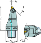 C6-DDMNL-33120-15 Capto® and SL Turning Holder - Caliber Tooling