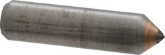 Norton - 1" Long x 1/4" Shank Diam Single Point Diamond Dresser - 80° Included Angle - Caliber Tooling