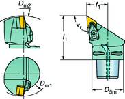 C5-CDJNR-35060-15-4 Capto® and SL Turning Holder - Caliber Tooling