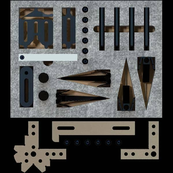 Phillips Precision - CMM Clamps Stud Thread Size: 1/4-20 Stud Length (Decimal Inch): 12 - Caliber Tooling