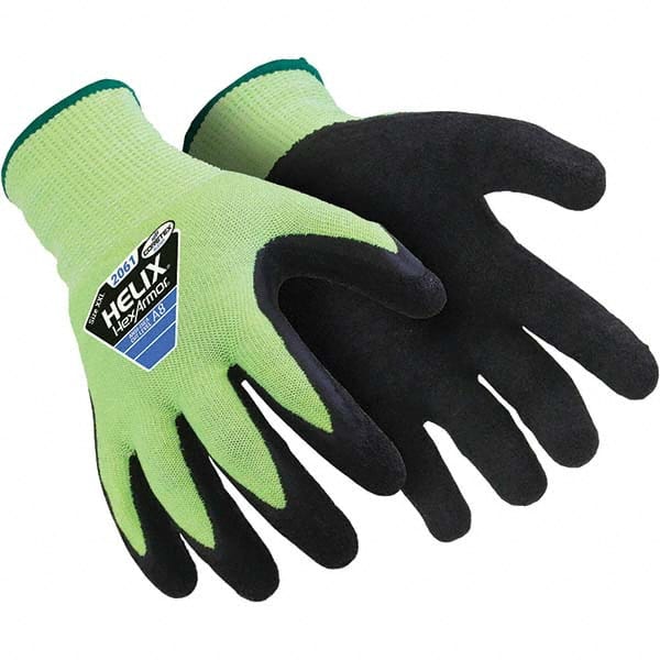 HexArmor - Size XL (10), ANSI Cut Lvl A8, Rubber Latex Coated Cut Resistant Gloves - Caliber Tooling