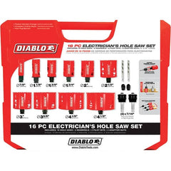 Freud - Hole Saw Kits Minimum Saw Diameter (Inch): 7/8 Maximum Saw Diameter (Inch): 4-1/2 - Caliber Tooling