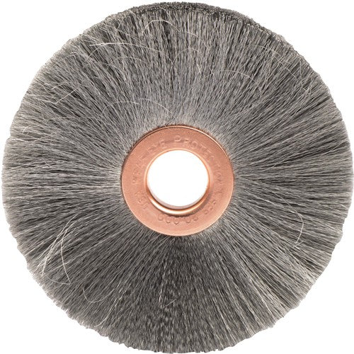 3″ Small Diameter Crimped Wire Wheel, .003″ Steel Fill, 1/2″ Arbor Hole - Caliber Tooling