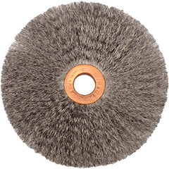 4″ Small Diameter Crimped Wire Wheel, .006″ Steel Fill, 1/2″ Arbor Hole - Caliber Tooling