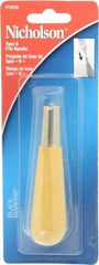 Nicholson - 4-1/8" Long x 1-1/16" Diam File Handle - For Use with 4, 6, 8 & 10" Files - Caliber Tooling