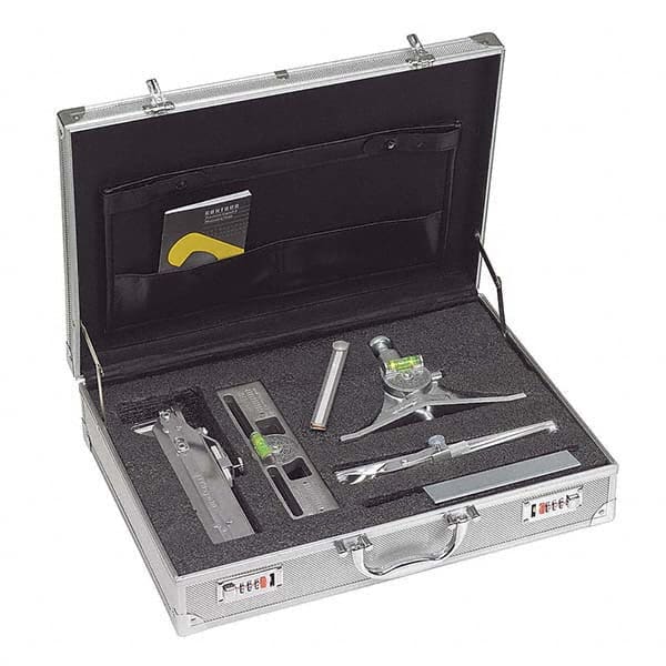 Jackson Safety - Layout & Setup Kits Type: Accessory Kit Contents: #1 Curvo-Mark Marker; #7 Centering Head; #8 Pro-Mag Level; Standard Radius Marker; Square Soap Stone & Holder; Loackable Metal Carrying Case - Caliber Tooling