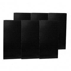 Wall Control - 96" Wide x 32" High Peg Board Storage Board - 6 Panels, Metal, Black - Caliber Tooling