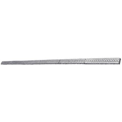 Wall Control - 96" Wide x 2-1/2" High Peg Board Strip - 6 Panels, Galvanized Steel, Metallic - Caliber Tooling