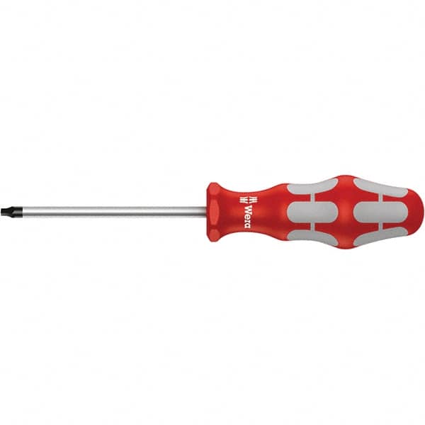 Wera - #0 Point, 2-3/8" Blade Length Square Recess Screwdriver - 262mm OAL - Caliber Tooling