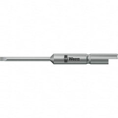 Wera - Slotted Screwdriver Bits Reversible: Reversible Blade Width (mm): 2.50 - Caliber Tooling