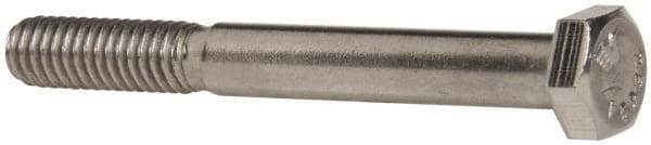 Value Collection - 5/16-18 UNC, 2-3/4" Length Under Head Hex Head Cap Screw - Partially Threaded, Grade 18-8 Stainless Steel, Uncoated, 1/2" Hex - Caliber Tooling