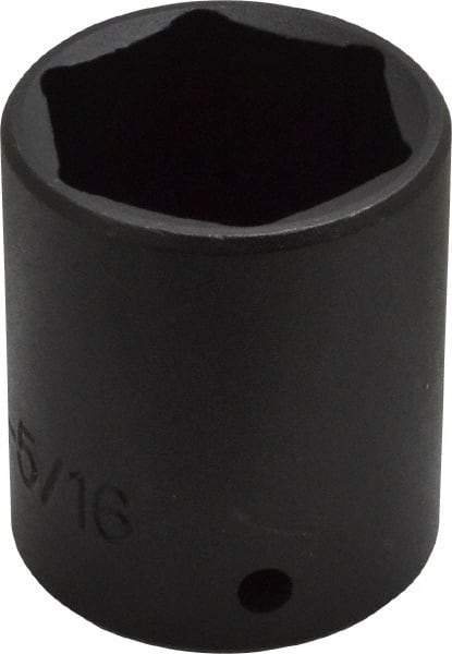 Proto - 1/2" Drive 1-5/16" Standard Impact Socket - 6 Points, 2" OAL - Caliber Tooling