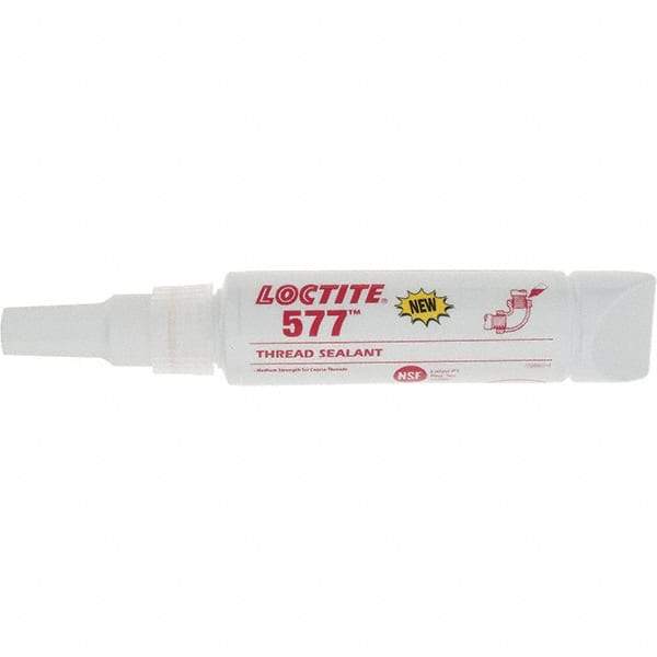 Loctite - 50 mL Tube, Yellow, Medium Strength Liquid Threadlocker - Series 577 - Caliber Tooling