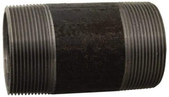 Made in USA - Schedule 80, 3/8" Diam x 60" Long Black Pipe Nipple - Threaded - Caliber Tooling