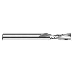 ‎End Mills for Plastics - 2 Flute - 0.0625″ (1/16″) Cutter Diameter × 0.5000″ (1/2″) Length of Cut Carbide Square Downcut End Mill for Plastic, 2 Flutes - Exact Industrial Supply