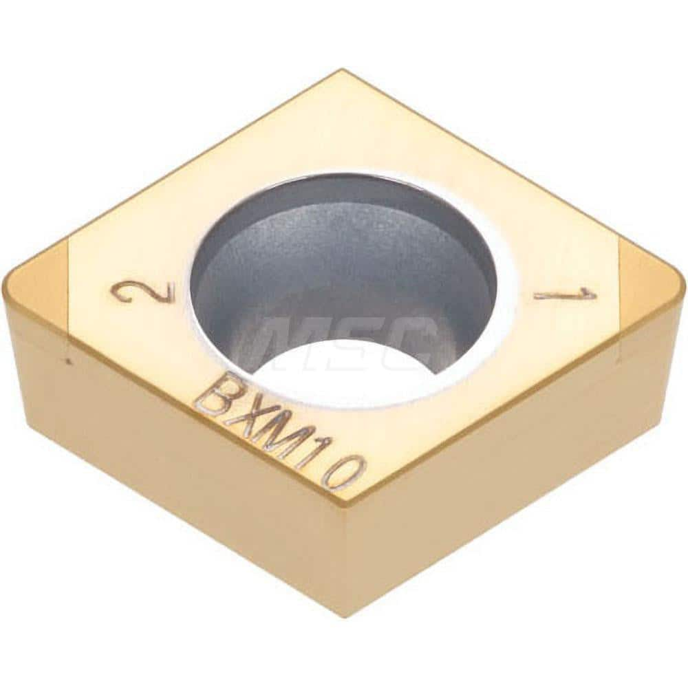 Turning Insert:  2QP-CCGW32.52 BXA20,  Polycrystalline Cubic Boron Nitride Coated Finish,  Neutral,  3/8″ Inscribed Circle,  0.0310″ Corner Radius,  80.0 &deg N/A Diamond,  Series  CCGW