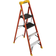 Werner - Step Ladders Type: Step Ladder Height (Feet): 4' 6" - Caliber Tooling