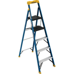 Werner - Step Ladders Type: Step Ladder Height (Feet): 5' 6" - Caliber Tooling