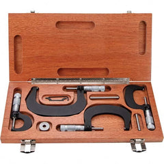 TESA Brown & Sharpe - Mechanical Outside Micrometer Sets Minimum Measurement (Inch): 0 Minimum Measurement (Decimal Inch): 0 - Caliber Tooling