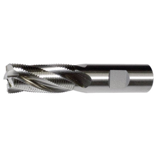 ‎3/4″ × 3/4″ × 1-5/8″ × 3-7/8″ RHS / RHC HSS-E (PM) Powder Metal Fine Profile Roughing End Mill - MF SE CC - Bright - Exact Industrial Supply