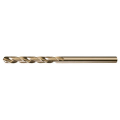 3/16 RHS / RHC HSS-CO 8% (M42) 135 Degree Split Point NAS907 Type J Cobalt Heavy Duty 6″ Extended Length Drill - Straw / Gold Oxide