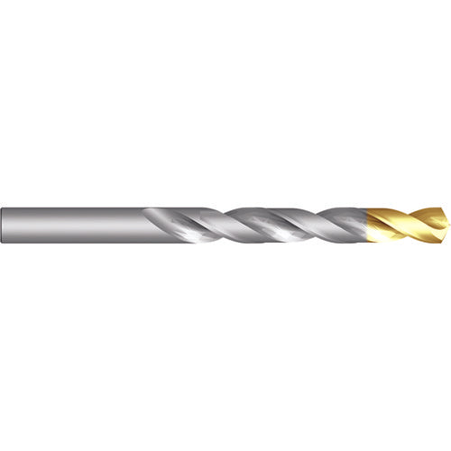 ‎25/64″ HSS Drill - 4xD - ANSI - Bright/TiN - 118 Degree Split Point E-code # A01225/64